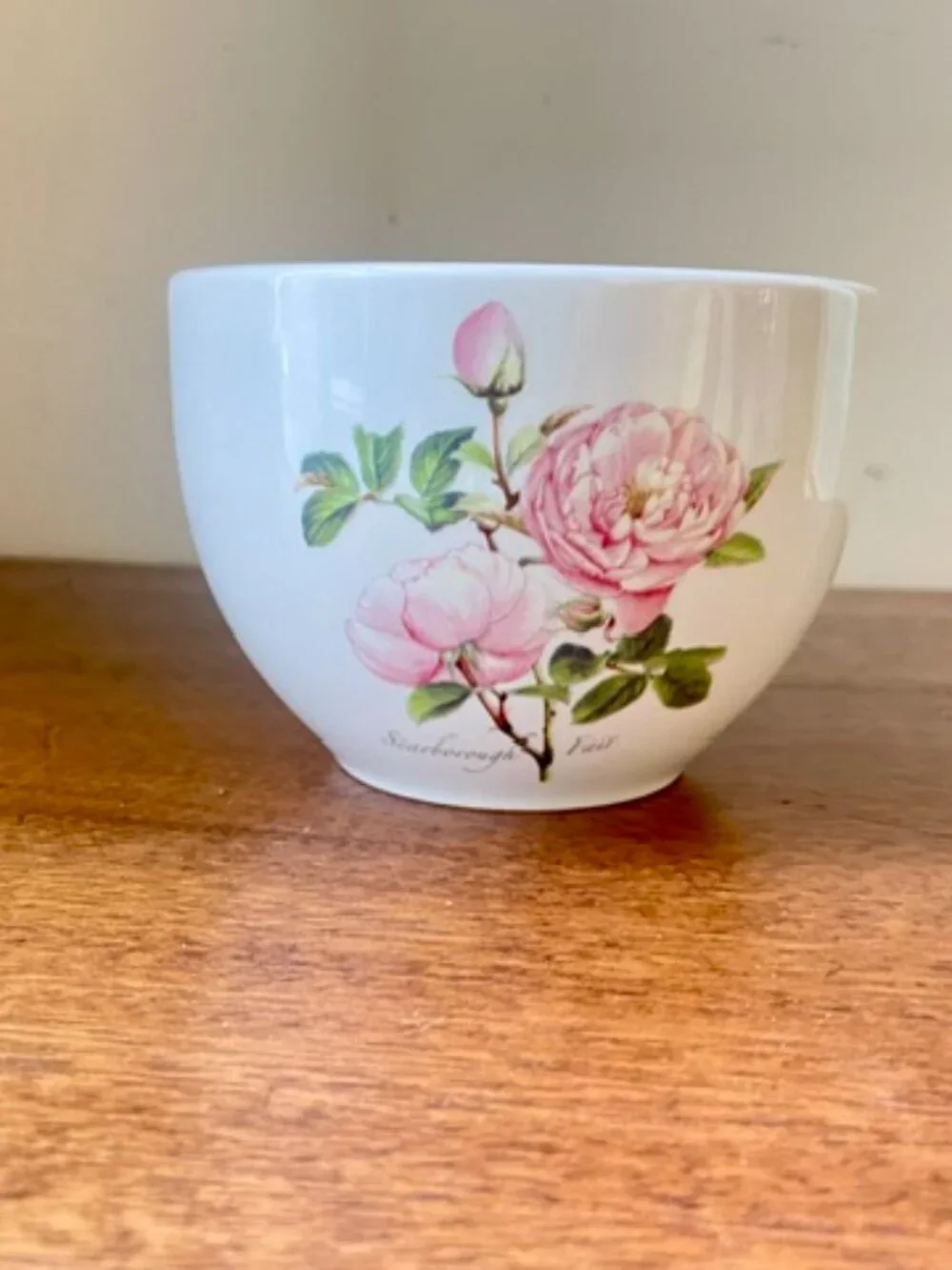 PORTMEIRION BOTANIC GARDEN Rose theme Vanessa Bell & Scarborough Fair Bowls x2